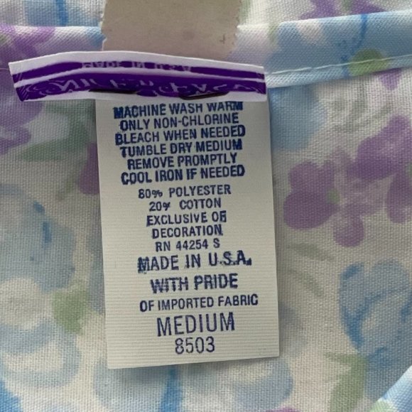 NWT Vintage Floral House Dress Made in USA  - M - Picture 3 of 5